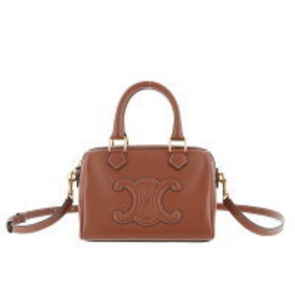 Celine Boston Bag Calfskin Tan Brown - Picture 1 of 6